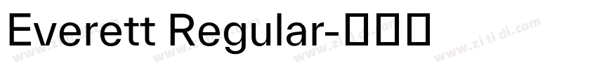Everett Regular字体转换